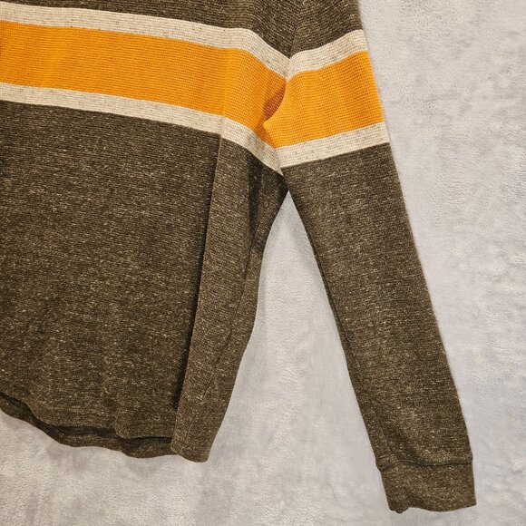 American Eagle Thermal Shirt Mens M Henley Long Sleeve Waffle Knit gorpcore work - Picture 10 of 15